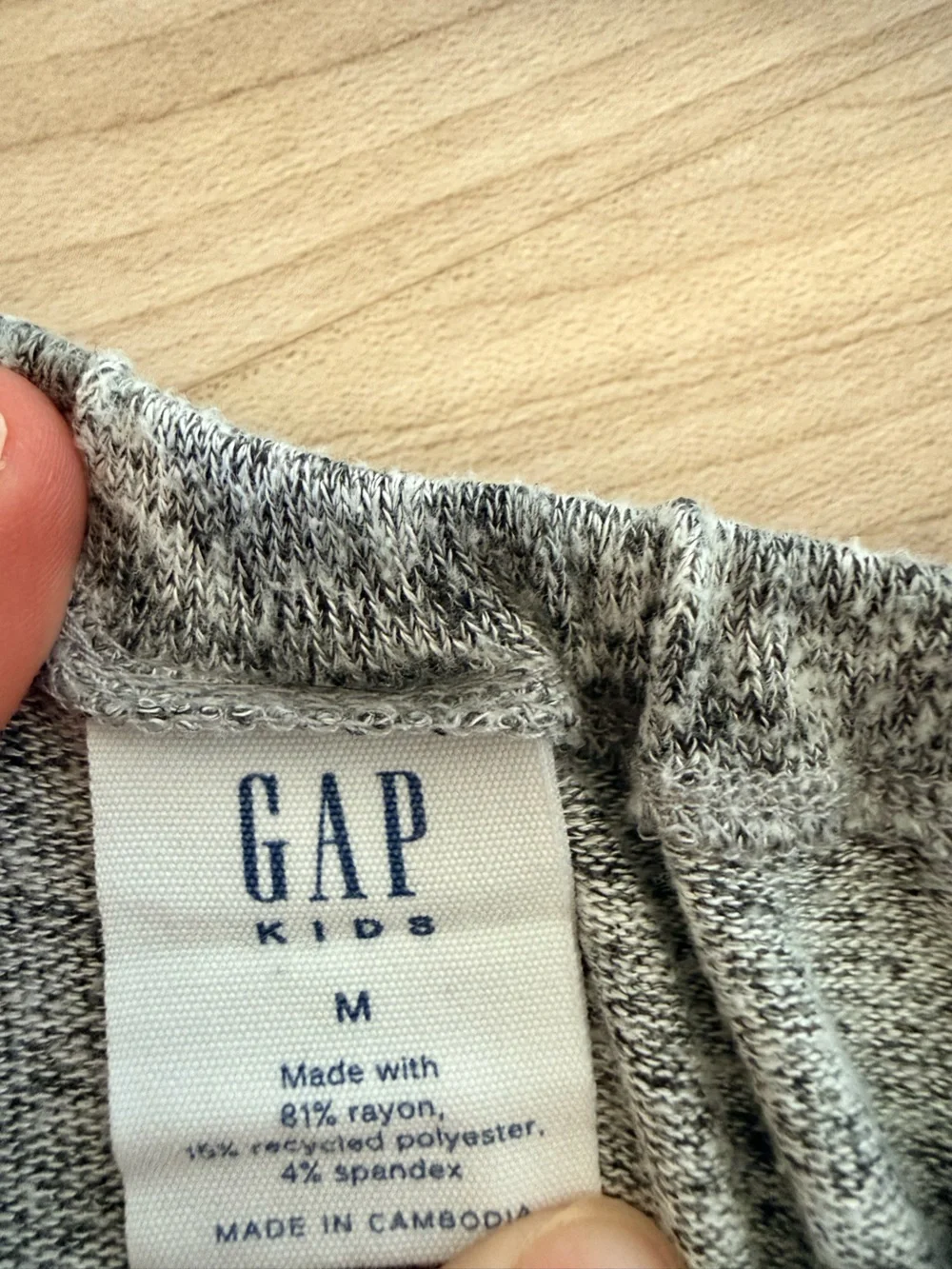 GAP Kids Softspun Romper Heather Gray size M
